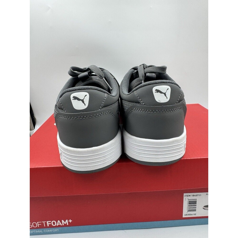 PUMA Men's Size 10.5 Skate Sneakers Lace-up Court Shoes, Gray - Picture 6 of 16